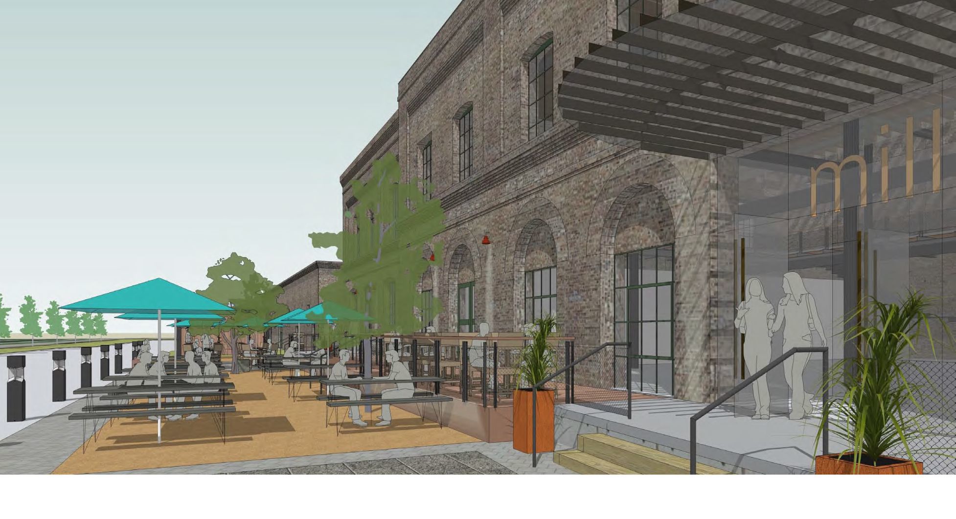 Garver Feed Mill rendering